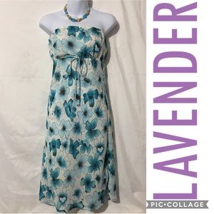 3 for$15🍒LAVENDER FLORAL TUBE DRESS
